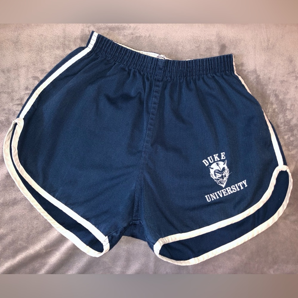 RARE! Vtg Duke Blue Devil Women’s Stretch Waist Athletic Shorts
